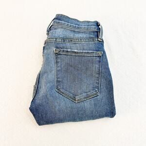 Frame Le Skinny de Jeanne Crop Medium Wash Denim Jeans LOEHR Size 24